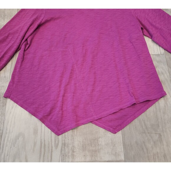 Habitat Size XXL PURPLE Lagenlook Tunic Top Asymmetrical Hem Cotton Minimalist - Picture 2 of 6
